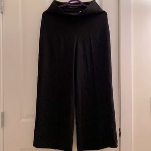 ZARA Side Zip Flared Dress Pants Black Size S
